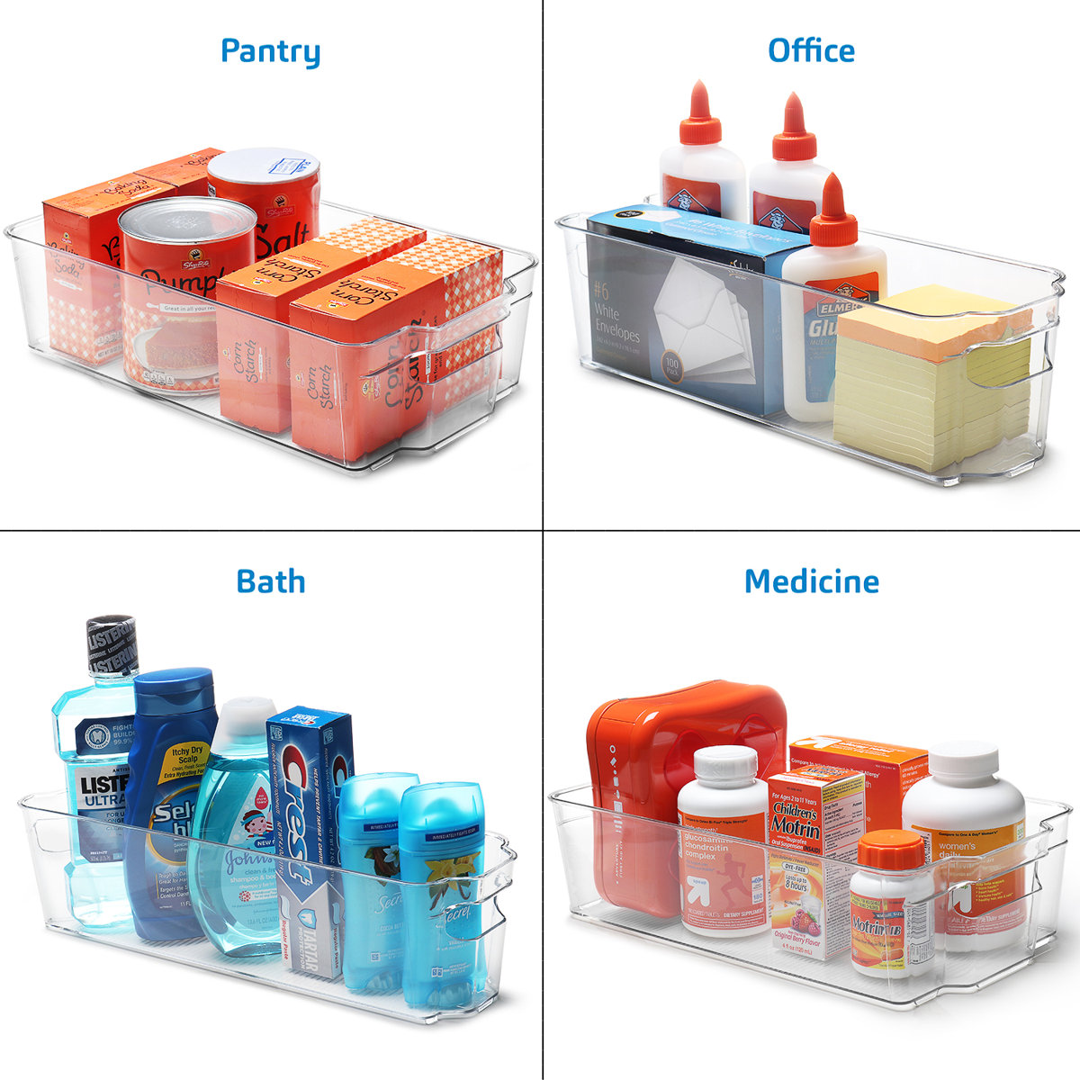 Lamar Acrylic Fridge Bins Food Storage Containers (Set of 9)